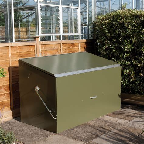 exterior metal box|metal outside storage boxes.